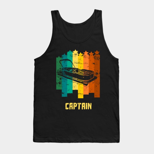 Pontoon Captain Retro Tank Top by Lomitasu